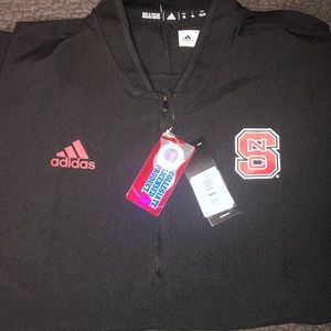NWT! NC State Wolfpack Adidas Climalite Pullover
